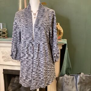 Apt. 9 Charcoal Navy ‎ Striped Sweater